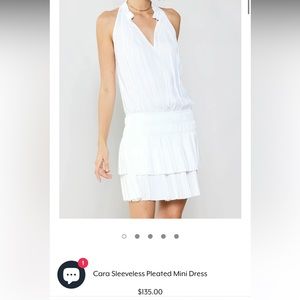 Current Air Caravan Sleeveless Pleated Mini Dress
